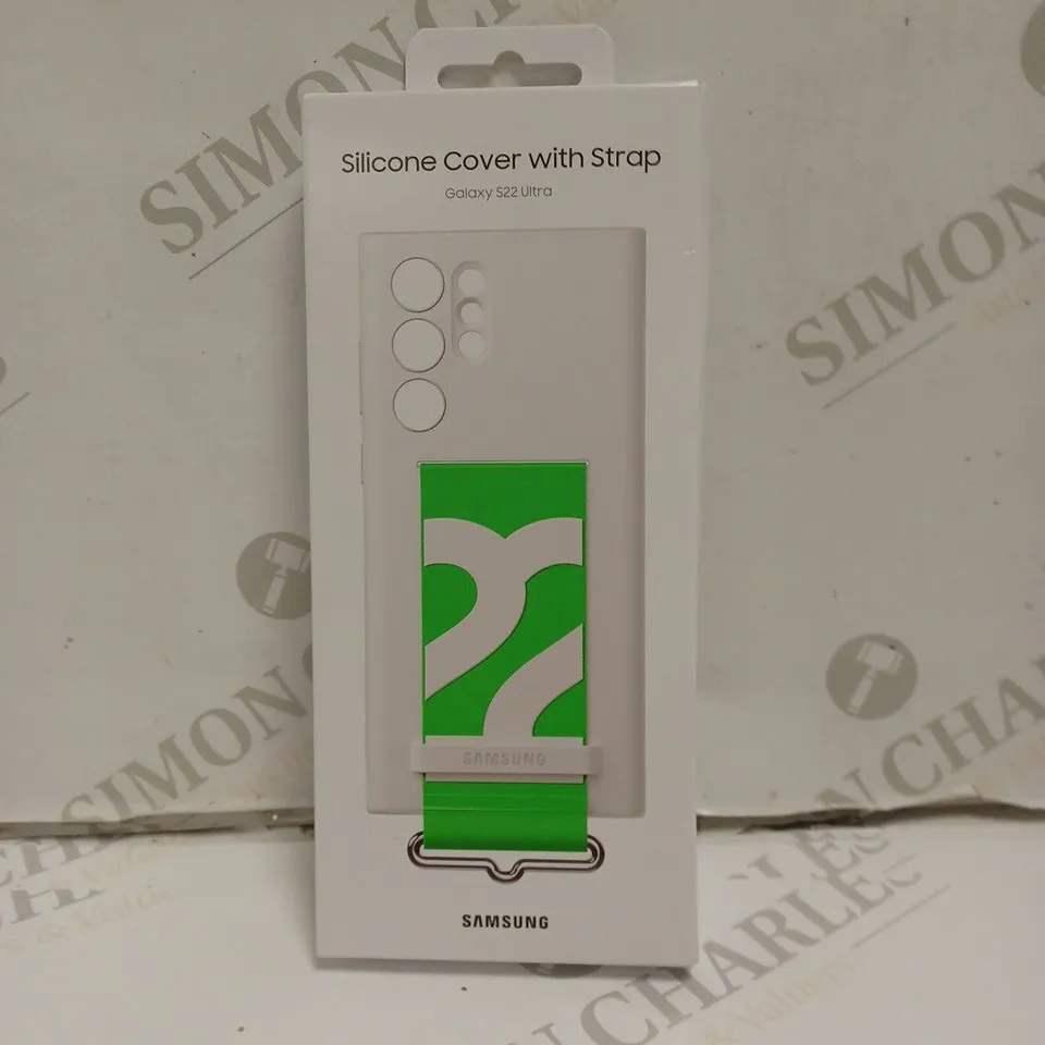 BOXED SEALED SAMSUNG SILICONE COVER WITH STRAP FOR GALAXY S22 ULTRA 