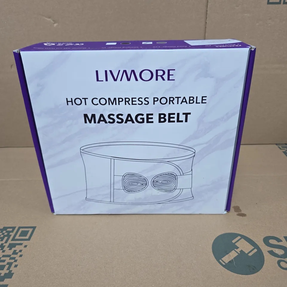 LIVMORE HOT COMPRESS PORTABLE MASSAGE BELT BOXED