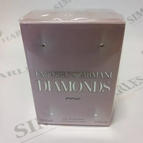 BOXED AND SEALED EMPORIO ARMANI DIAMONDS ROSE EAU DE TOILETTE 50ML