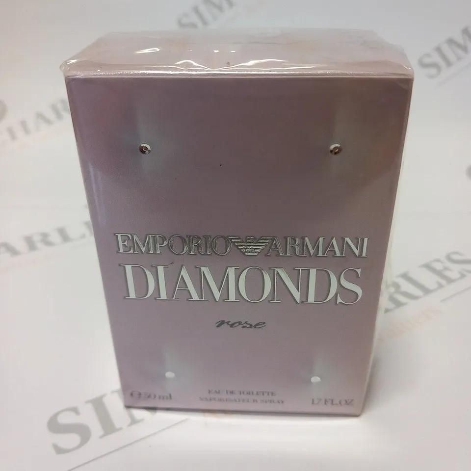 BOXED AND SEALED EMPORIO ARMANI DIAMONDS ROSE EAU DE TOILETTE 50ML
