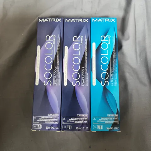 APPROXIMATELY 20 ASSORTED MATRIX SO COLOUR BEAUTY HAIR COLOURS 