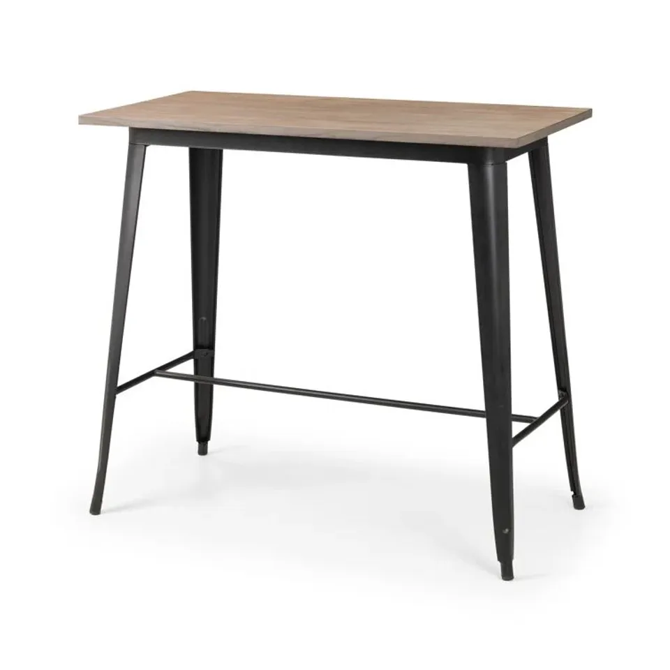 BOXED OHLONE BAR TABLE - MOCHA + BLACK