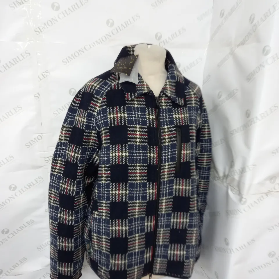 PERCIVAL ANDERSON RAGLAN CHECK JACKET SIZE M
