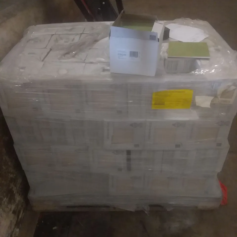 PALLET OF JOHNSON GLAZED KIWI PRISMATIC WALL TILES 