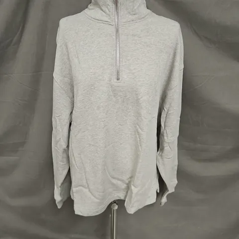 NOT BASICS 1/4 ZIP PULLOVER IN GREY SIZE XL