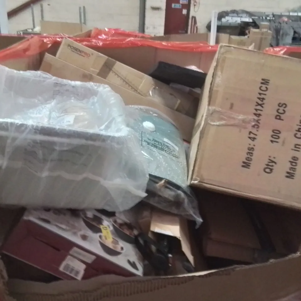 PALLET OF ASSORTED HOUSEHOLD GOODS AND PRODUCTS TO INCLUDE;CAT LITTER TRAY,DESK MAT,PANS