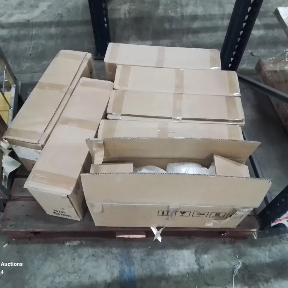 PALLET CONTAINING 6 BOXED BRAND NEW VELDEAU KORA 600MM CASE BASIN - 660X180X280MM SG1-R3-11-A