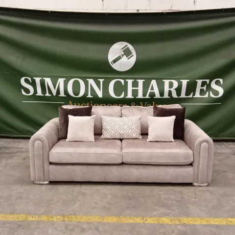 AMARA 3 SEATER SOFA - STONE