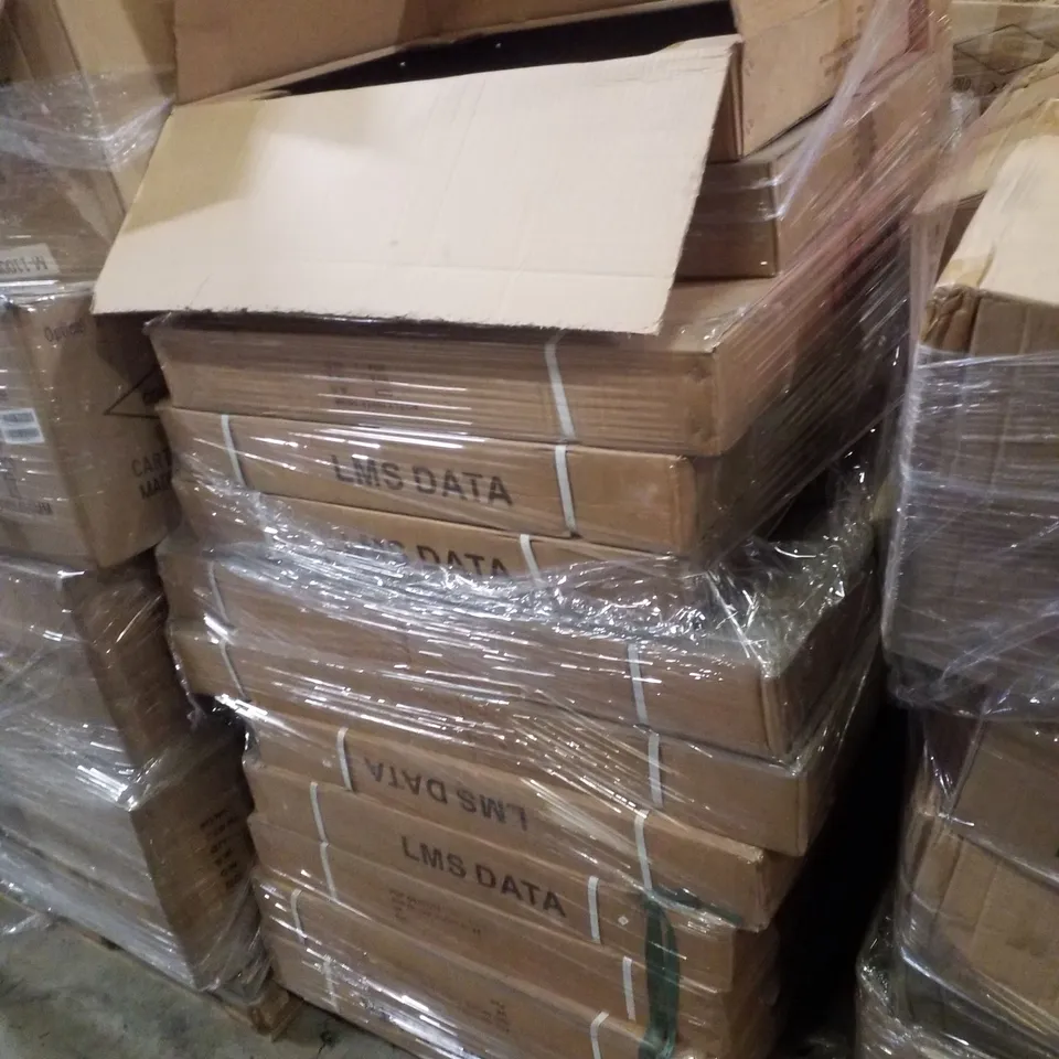 PALLET CONTAINING APPROXIMATELY 11 BOXES OF DATA CABINET PARTS