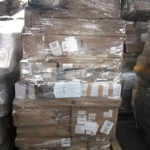 PALLET OF HOUSEHOLD ITEMS TO INCLUDE FAUX OLIVE TREE, AUTO HEAT PRESS, STEAMER POT 3 TIER AND OTHER ASSORTED ITEMS...