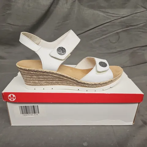 BOXED PAIR OF WOMENS RIEKER STRAP SANDALS - UK SIZE 41