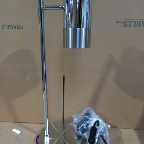 DAR LIGHTING GROUP KAZAN 1LT TABLE LAMP - SATIN CHROME & POLISHED CHROME FINISH