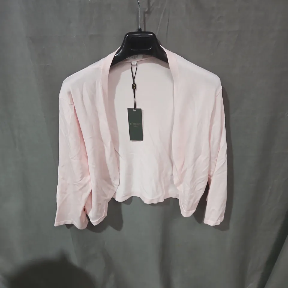 HOBBS LONDON PINK KNIT CARDIGAN – UK SIZE XL