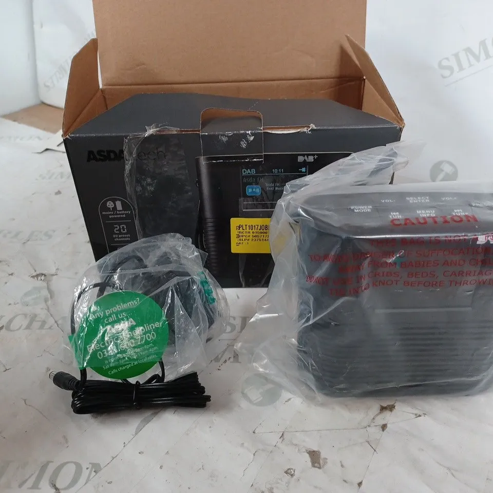 DAB+ RADIO WITH LCD COLOUR DISPLAY SCREEN
