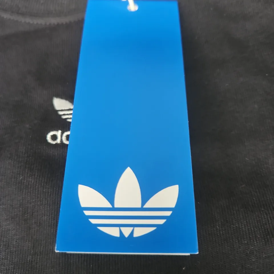 ADIDAS BLACK SWEATSHIRT, UK 12-14 (US M) – MADE IN TURKEY
