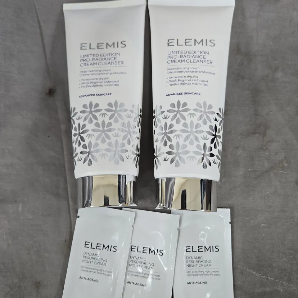 ELEMIS LIMITED EDITION PRO-RADIANCE CREAM CLEANSER – 2 TUBES WITH DYNAMIC RESURFACING NIGHT CREAM SACHETS (3)