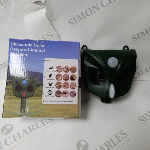 BOXED UNLTRASONIC SOLAR POWERED ANIMAL REPELLER