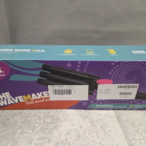 BOXED SBB STYLE TOOLS THE WAVE MAKER TRIPPLE BARRLE WAVER 