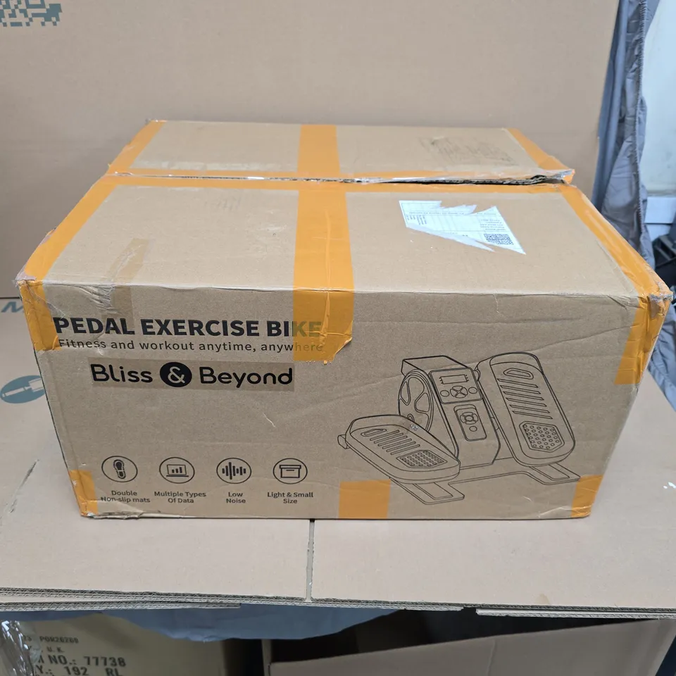 BLISS & BEYOND PEDAL EXERCISE BIKE WITH LCD CONSOLE – BOXED 