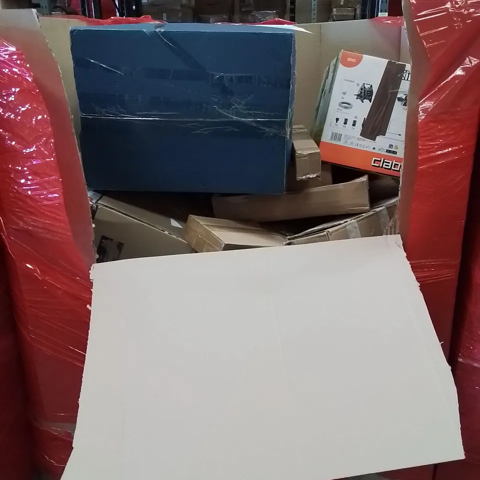 PALLET OF ASSORTED HOUSEHOLD GOODS AND PRODUCTS TO INCLUDE; BOXED HOUSEHOLD ITEMS ETC