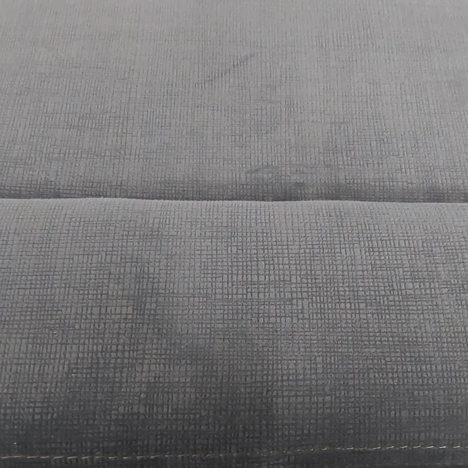 BOXED BLUE VELVET UPHOLSTERED CORNER SOFA (2 BOXES)