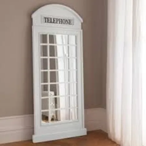 BRAND NEW BOXED HOMES DIRECT 365 WHITE FULL LENGTH MIRROR, MULTI-PANEL STYLE