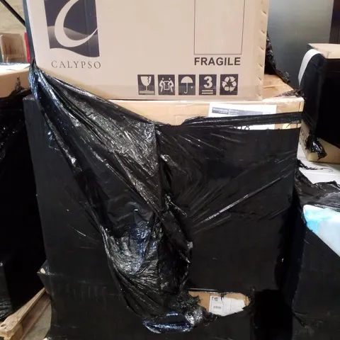 PALLET CONTAINING APPROXIMATELY 8 ASSORTED BRAND NEW CALYPSO SAVENA SINGLE DRAWER WH VANITY UNITS