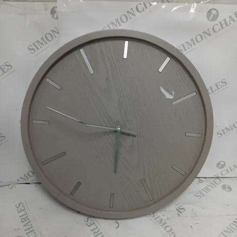 K BY KELLY HOPPEN 40CM ANALOGUE WALL CLOCK TAUPE