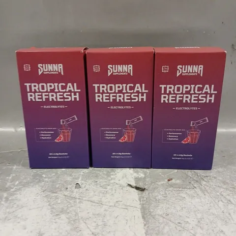SUNNA X3 TROPICAL REFRESH ELECTROLYTES 20X4.8G