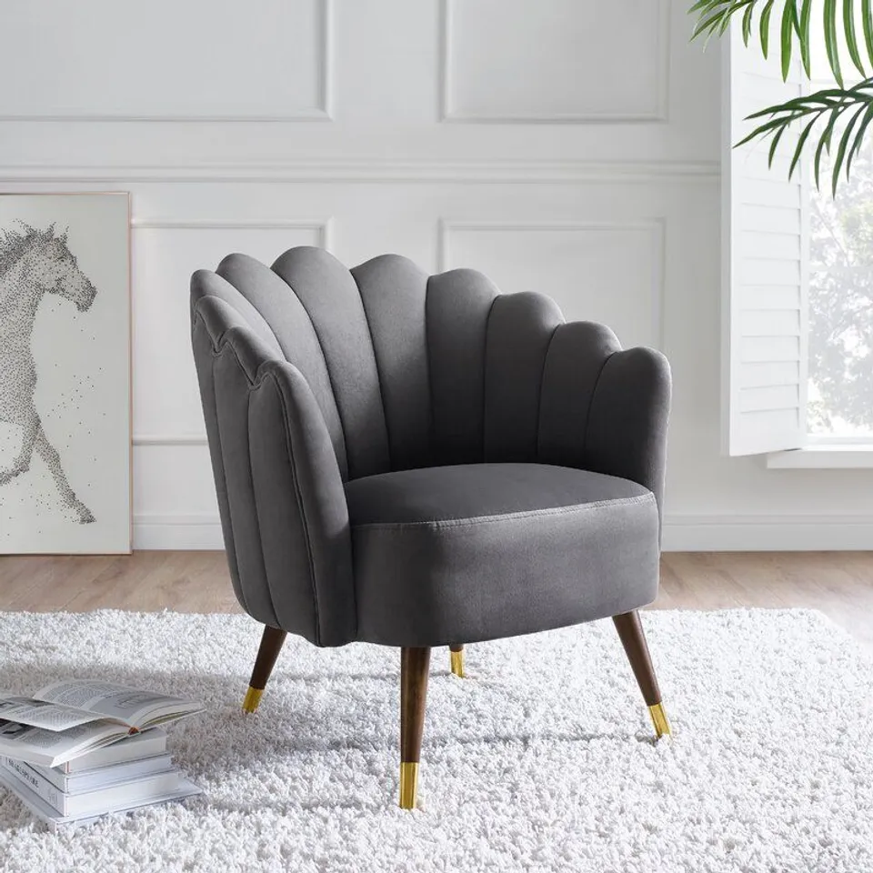 CAMILLE SCALLOP TUB CHAIR