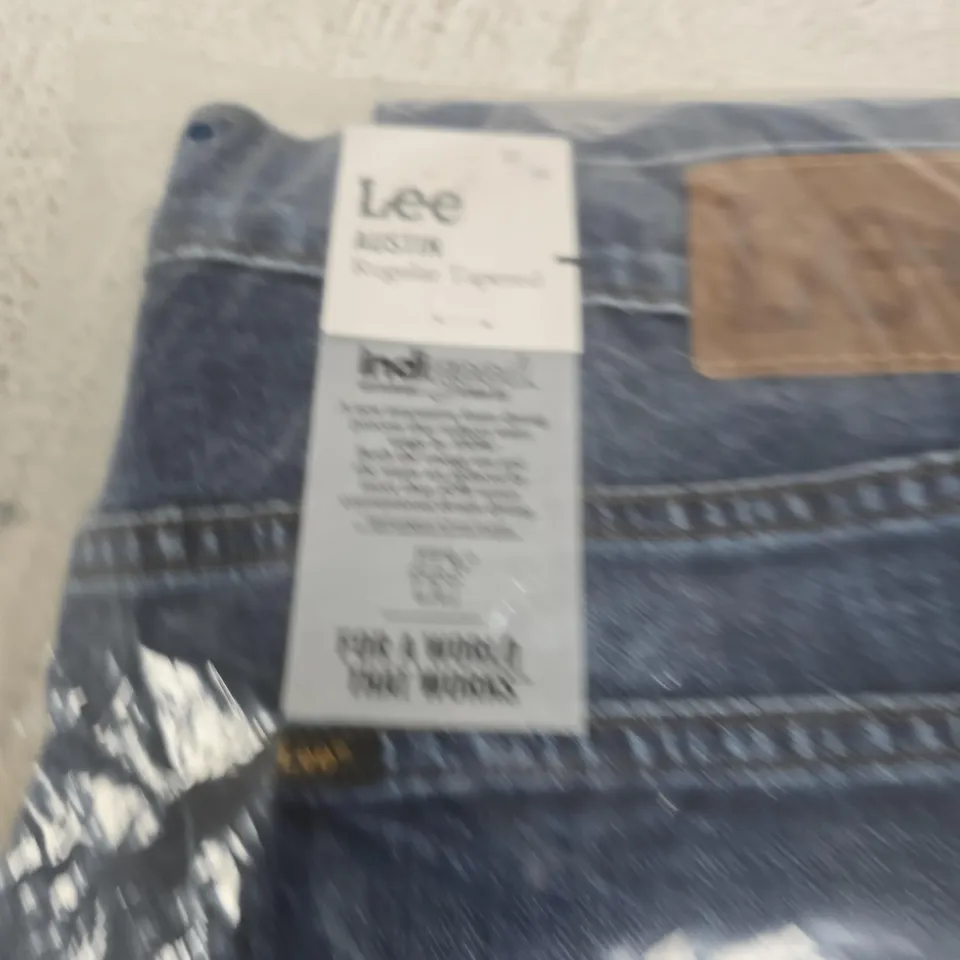 BAGGED LEE COOPER AUSTIN REGULAR TAPERED JEANS – DARK WASH - SIZE W34 X L34
