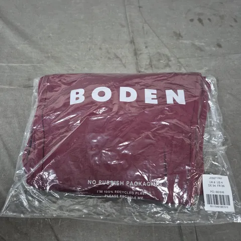 BODEN WOMEN’S TROUSERS – MAROON, UK 8 (US 4, DE 34, FR 36) – PACKAGED