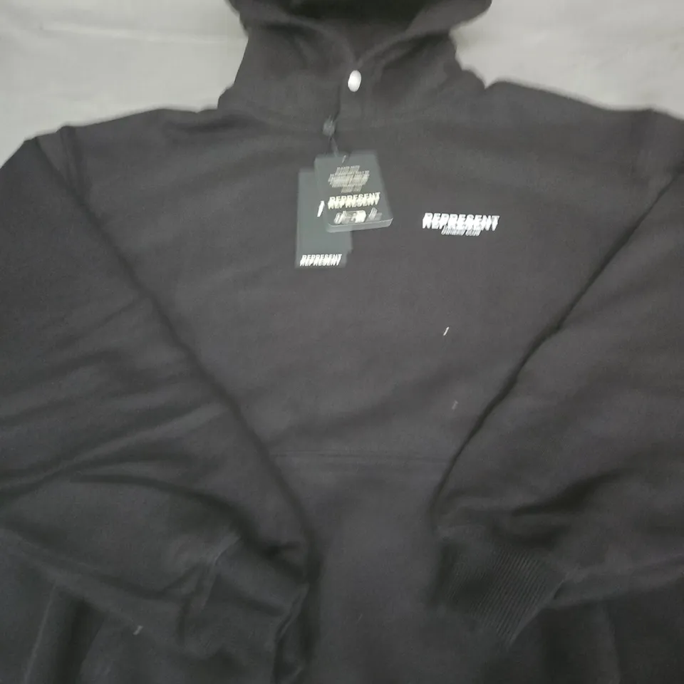 REPRESENT OWNERS' CLUB HOODIE – BLACK, UK SIZE M