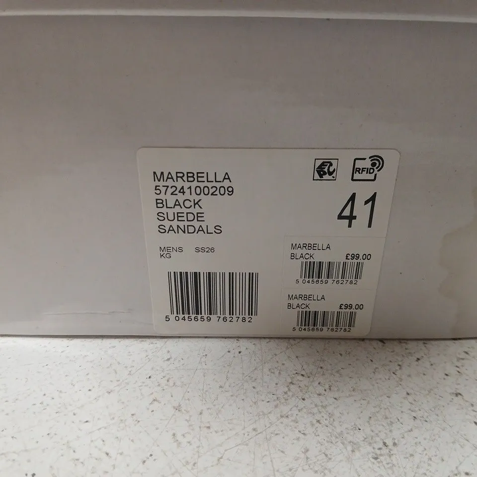 KURT GEIGER MARBELLA BACK SUEDE SANDALS SIZE 41
