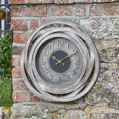20IN RIPLEY WALL CLOCK β DECORATIVE METAL-RING WALL CLOCK