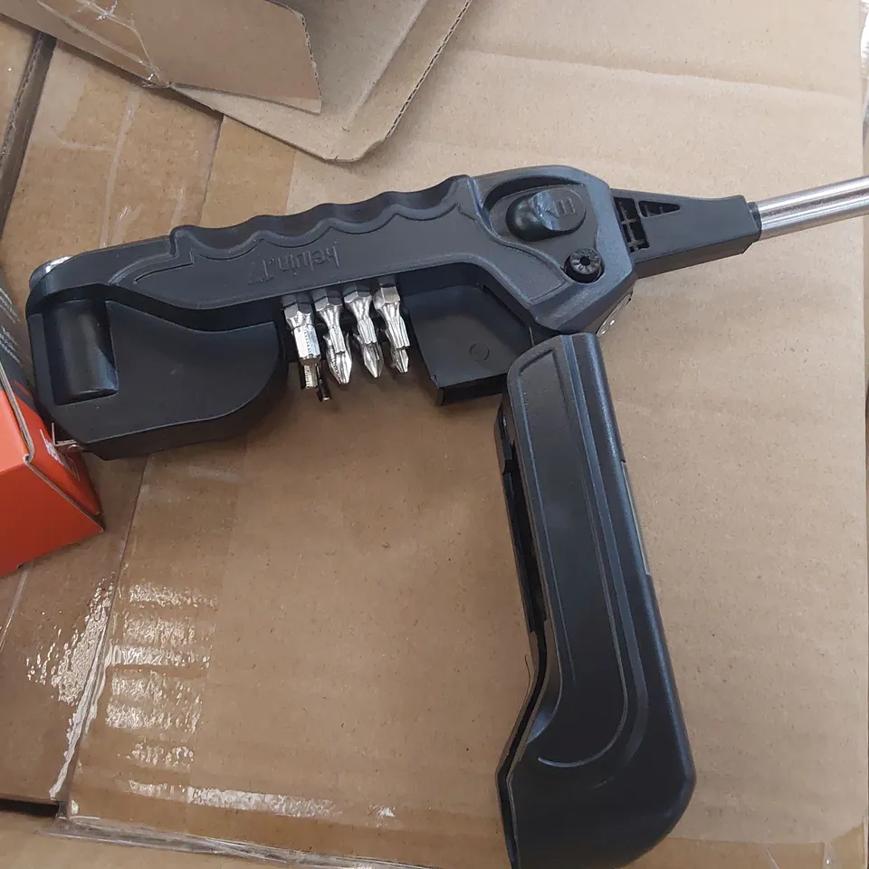 FIVE CASES EACH CONTAIN 12 BOXES OF 2 KELVIN TOOLS EVERYDAY MULTI-TOOLS (120 TOTAL) 