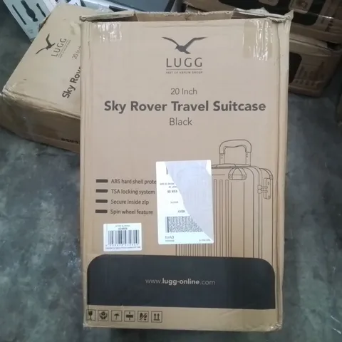 BOXED LUGG - SKY ROVER TRAVEL SUITCASE BLACK