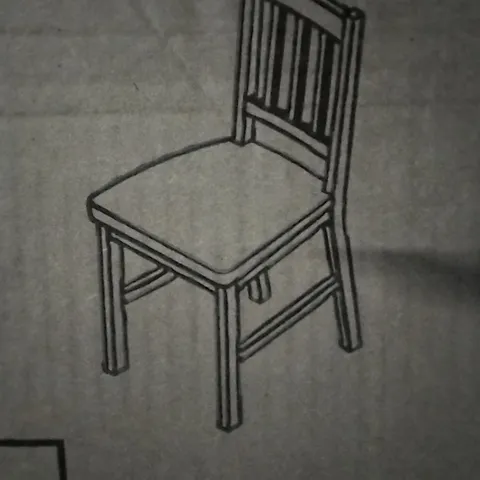 BOXED OAK DINING CHAIR- OILED OAK (1 BOX)