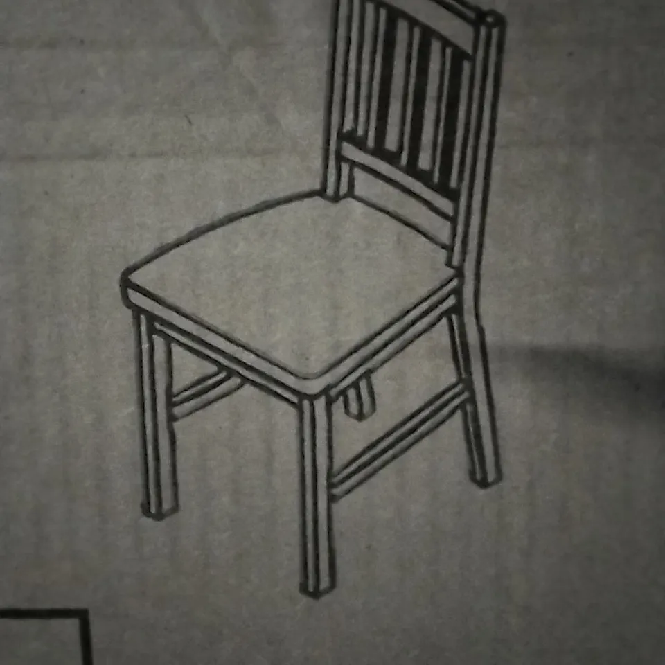 BOXED OAK DINING CHAIR- OILED OAK (1 BOX)