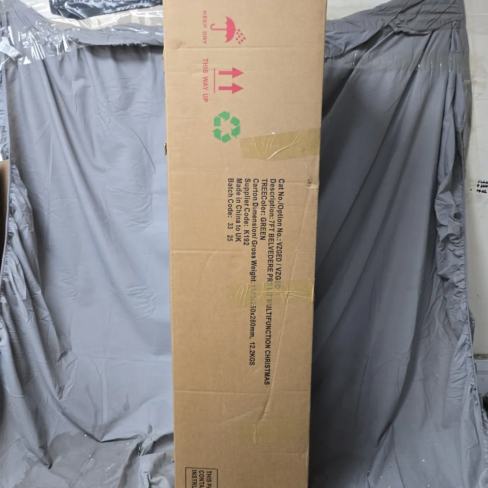 7FT (210 CM) BELVEDERE PRE LIT MULTIFUNCTION CHRISTMAS TREE - COLLECTION ONLY