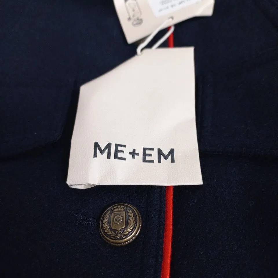 ME+EM SLIM FIT PIPED UTILITY JACKET – NAVY, UK 16 (US 12, EU 44)