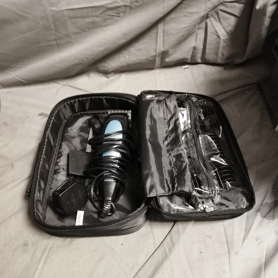 WAHL HAIR CLIPPER KIT IN ZIP CASE WITH POWER ADAPTOR (CORDED)