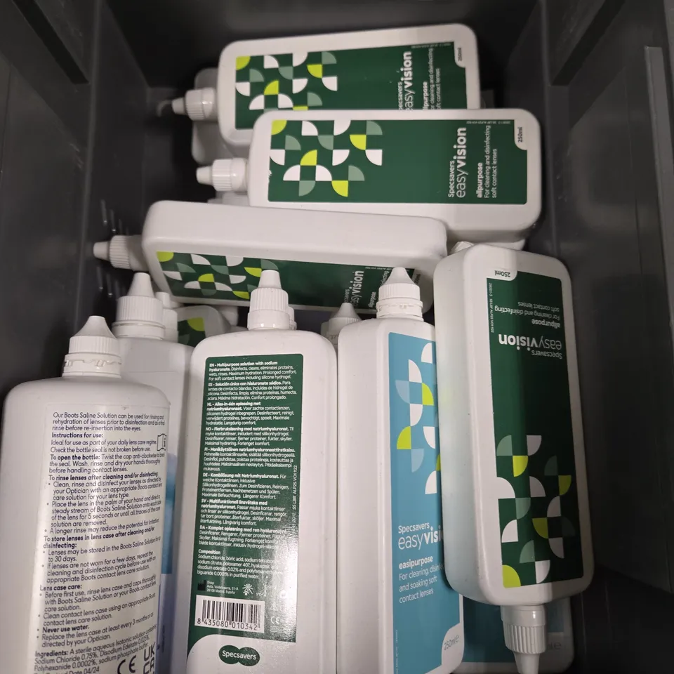 APPROXIMATELY 25 ASSORTED CONTACT LENS SOLUTION PRODUCTS - COLLECTION ONLY 