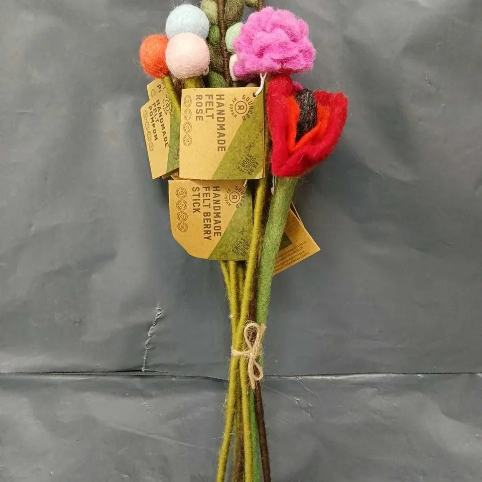 SOURCED HANDMADE FELT FLOWERS 