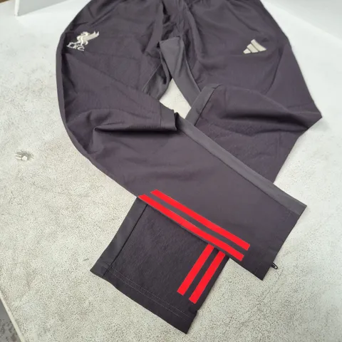 ADIDAS LIVERPOOL FC TRACK PANTS – CHARCOAL, UK LARGE
