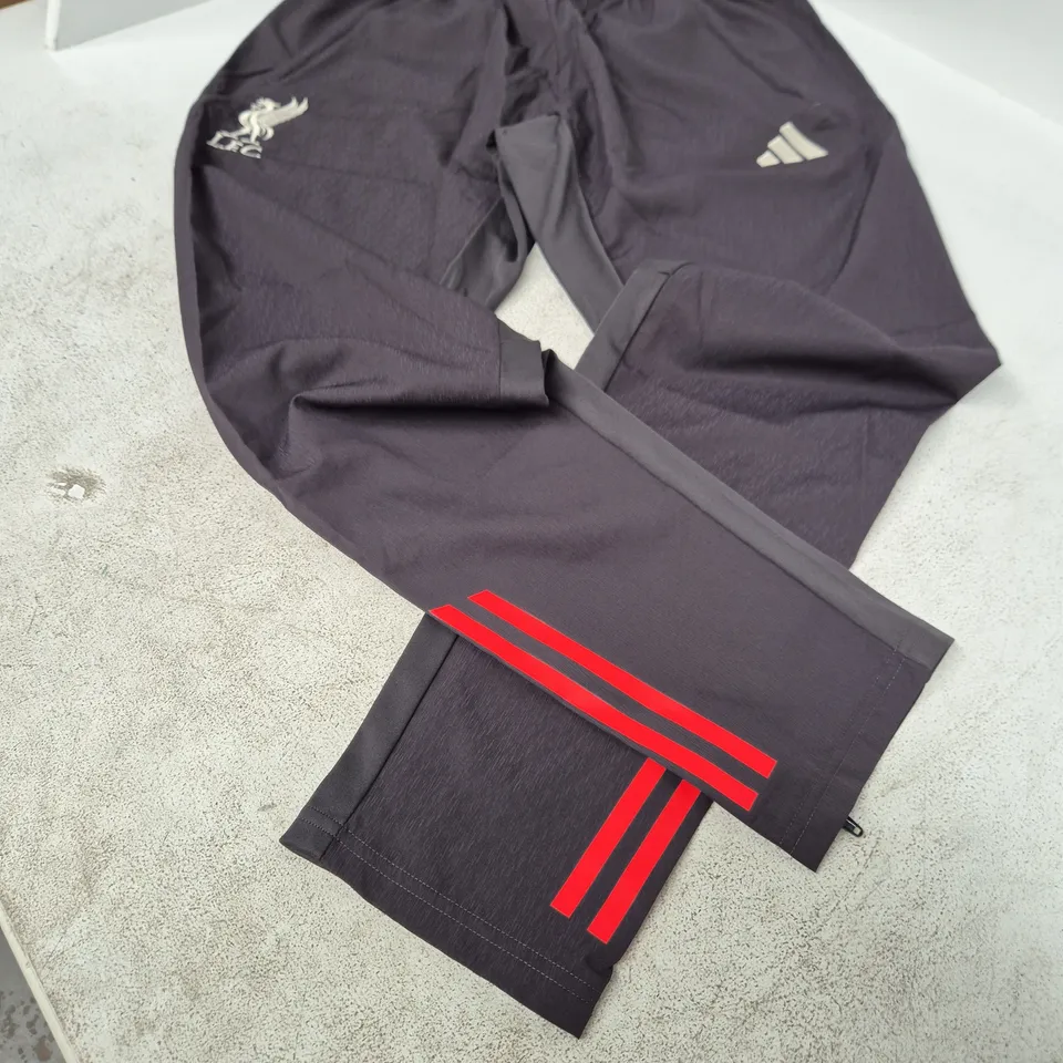 ADIDAS LIVERPOOL FC TRACK PANTS – CHARCOAL, UK LARGE
