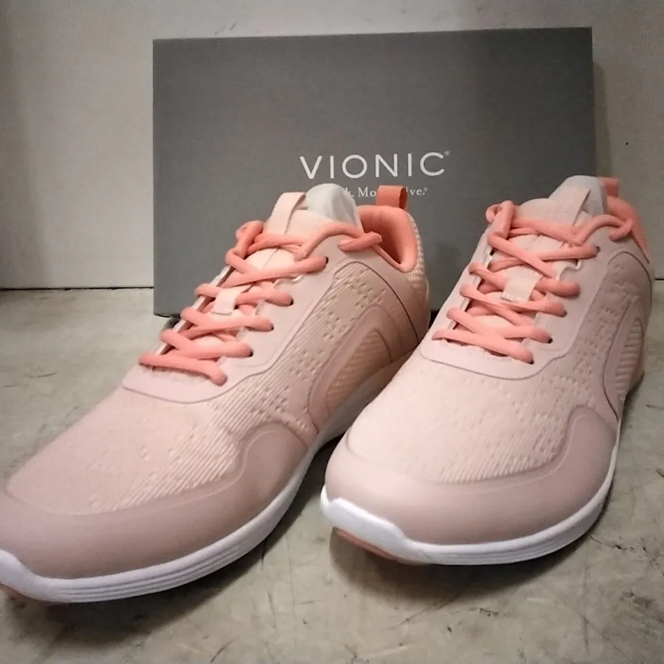 BOXED VIONIC JOJO TRAINERS , ROSE . UK 8