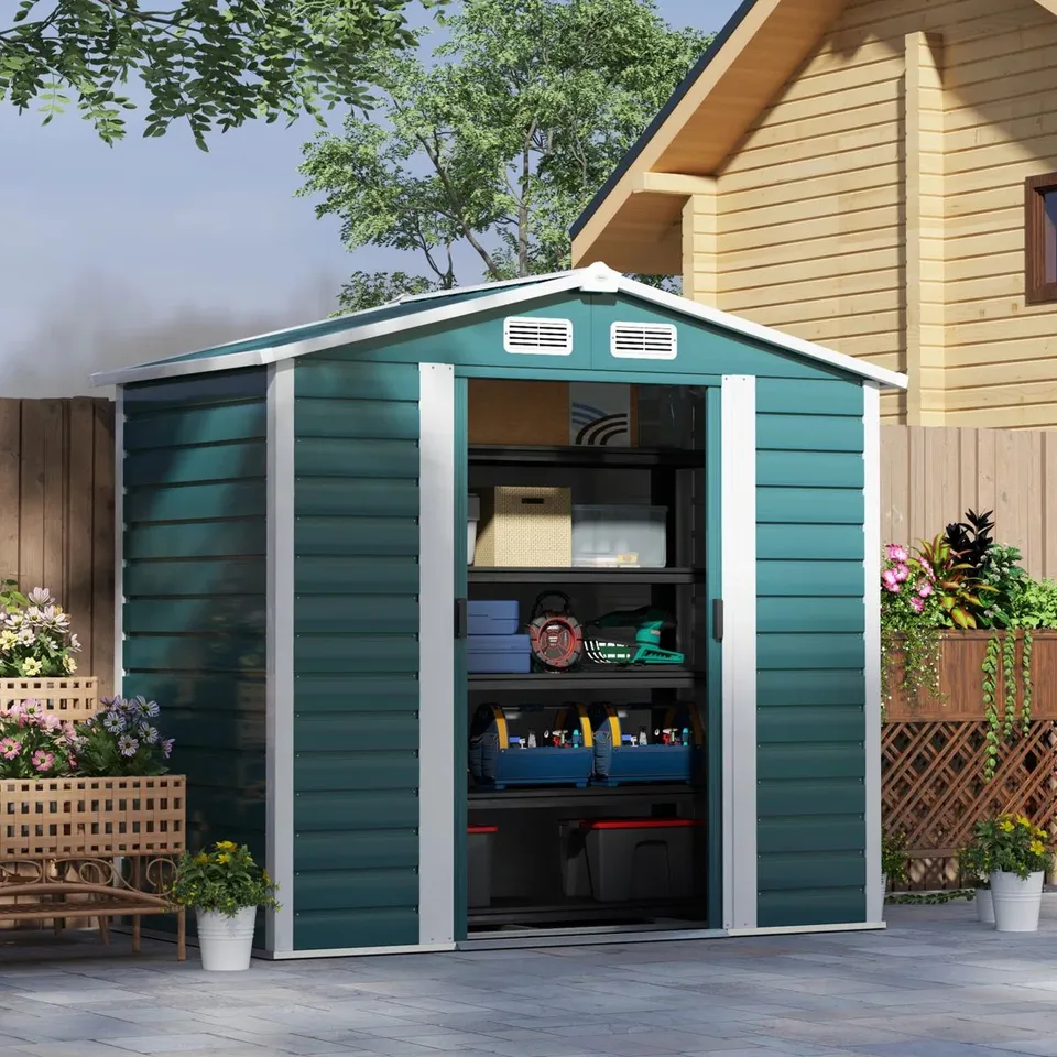 BOXED GARDEN STORAGE SHED (2 BOXES)
