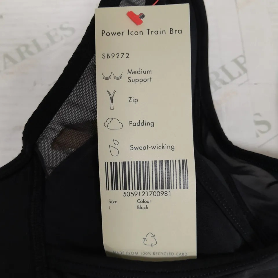 SWEATY BETTY POWER ICON TRAIN BRA - L