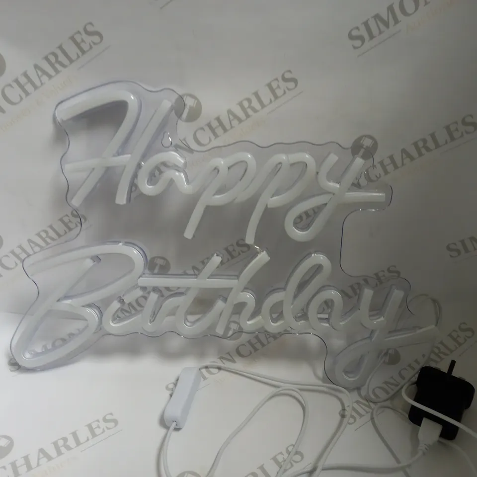 SIGNSHIP `HAPPY BIRTHDAY` NEON MOOD LIGHT